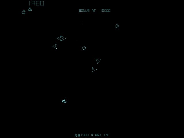 Asteroids Deluxe screenshot 3 for Atari 7800